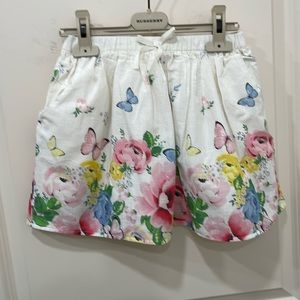HnM Skirt floral white and multicolor lined